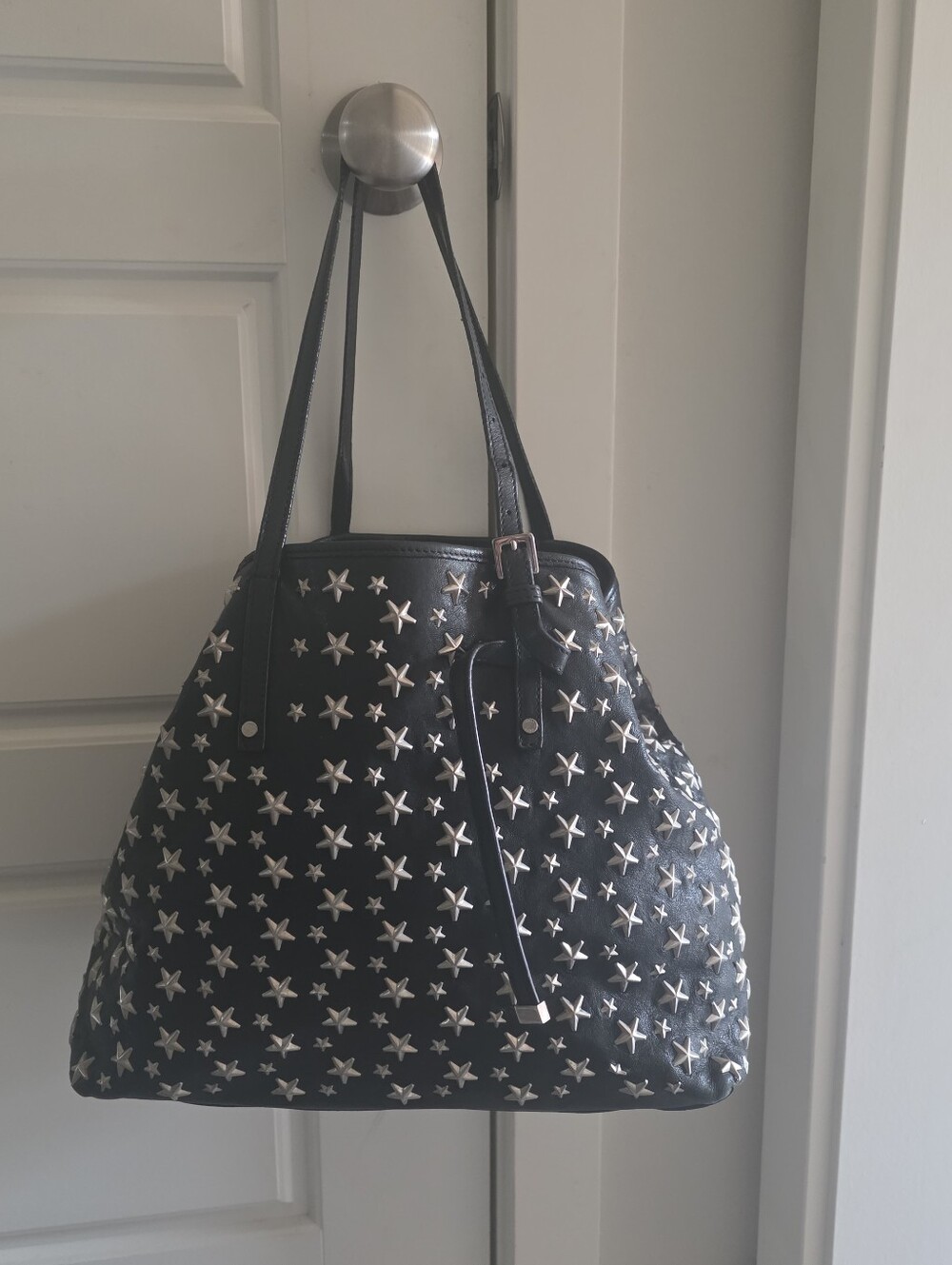 Jimmy Choo Black Studded Star Tote Bag - Picture 4 of 11